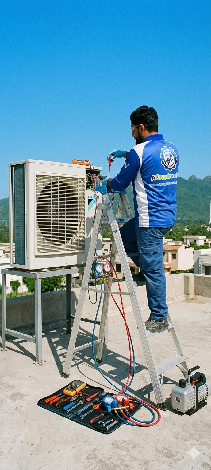 AC installation work in Islamabad